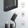 Axagon EEM2-SB2 Externé USB-C 3.2 Gen 2 kovové puzdro pre M.2 NVMe & SATA SSD disky. Bez skrutiek