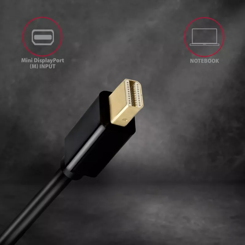Axagon RVDM-HI14C2 Mini DisplayPort na HDMI adaptérový kábel 4K 30Hz 1,8 m