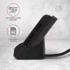 Axagon CRE-SM2 Čítačka smart kariet USB 2.0 čierna 1,3 m kábel