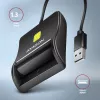 Axagon CRE-SM3N USB-A čítačka smart/ID kariet, USB 2.0, 1,3 m, čierna, 57 g
