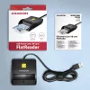 Axagon CRE-SM3N USB-A čítačka smart/ID kariet, USB 2.0, 1,3 m, čierna, 57 g