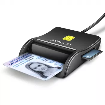Axagon CRE-SM3SD USB čítačka smart & SD/microSD/SIM kariet Indoor USB 2.0 čierna