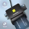 Axagon CRE-SM3SD USB čítačka smart & SD/microSD/SIM kariet Indoor USB 2.0 čierna