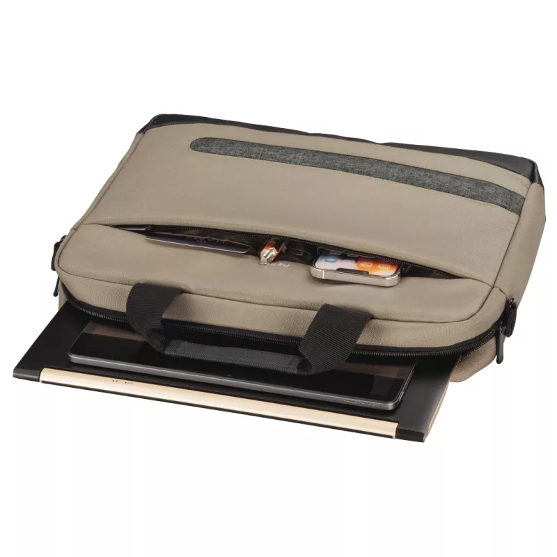 Hama Terra 00217234 taška na notebook 33,8 cm (13,3 palca), rúčka na nosenie, popruh cez rameno, recyklovaný polyester, béžová