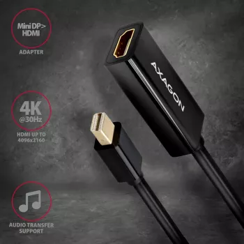 Axagon RVDM-HI14N Mini DisplayPort -> HDMI 1.4 adaptér 4K/30Hz