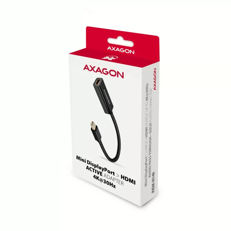 Axagon RVDM-HI14N Mini DisplayPort -> HDMI 1.4 adaptér 4K/30Hz