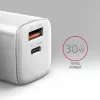Nabíjačka Axagon ACU-PQ30W QC3.0 30W USB-C biela