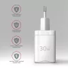 Nabíjačka Axagon ACU-PQ30W QC3.0 30W USB-C biela