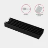 Axagon CLR-M2L10 Pasívny hliníkový chladič pre všetky M.2 SSD, veľkosť 2280, 10 mm vysoký.
