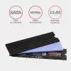 Axagon CLR-M2L3 Pasívny hliníkový chladič pre všetky M.2 SSD, veľkosť 2280, výška 3 mm