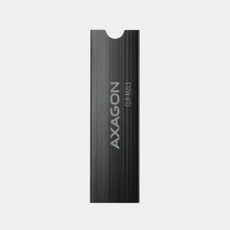 Axagon CLR-M2L3 Pasívny hliníkový chladič pre všetky M.2 SSD, veľkosť 2280, výška 3 mm