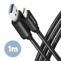 USB kábel Axagon BUCM3-AM10AB USB 3.2 Gen 1 1 m USB C USB A čierny