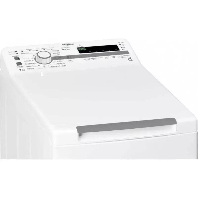 Whirlpool NTDLR 7220SS PL/N práčka s vrchným plnením, voľne stojaca, 7 kg, 1200 ot./min, energetická trieda E