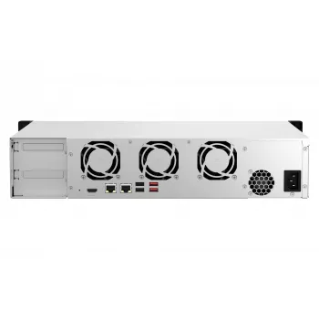 QNAP TS-864EU-8G NAS/Storage server Rack (2U) Intel® Celeron® 8 GB DDR4 0 TB QNAP Turbo System čierny
