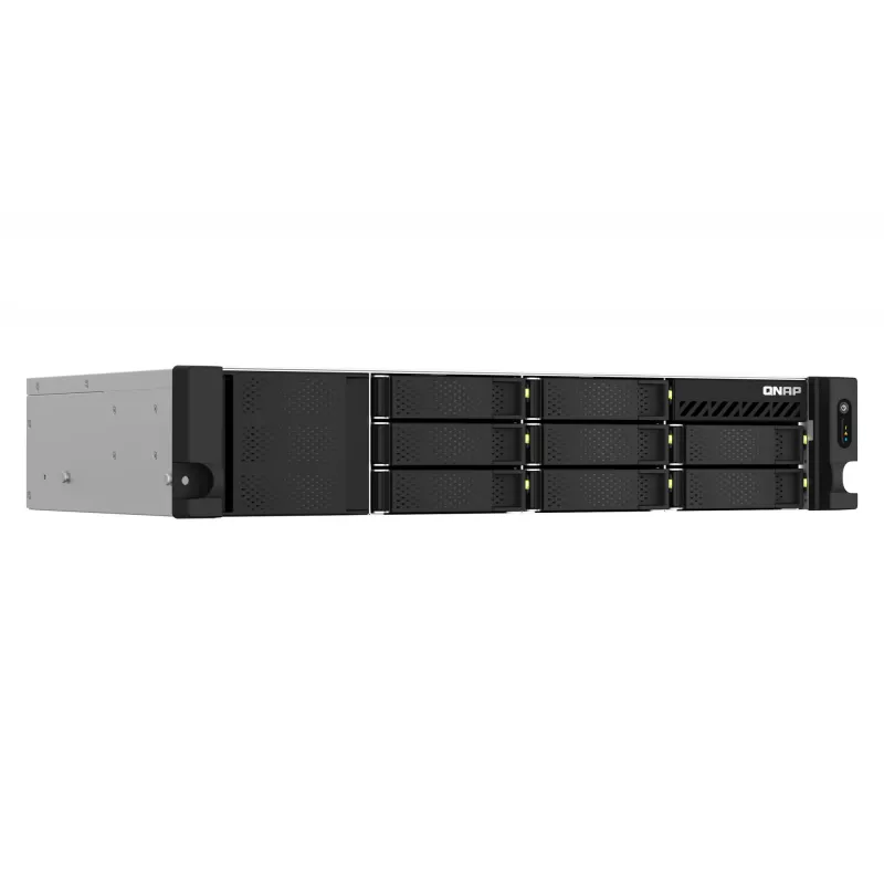 QNAP TS-864EU-RP-8G NAS/Storage server Rack (2U) Intel® Celeron® N5095 8 GB DDR4 0 TB QNAP Turbo System čierny