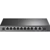 TP-Link 8-portový 10/100Mbit/s + 3-portový gigabitový desktop switch s 8-portovým PoE+