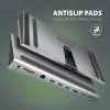 Dokovacia stanica Axagon HMC-4KX3 USB-C 5Gbps hub, 3x USB-A, 2x HDMI, DP, RJ-45, SD/microSD, audio, PD 100W, kábel 40cm
