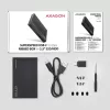 Puzdro na HDD/SSD Axagon EE25-GTR USB-C 3.2 Gen 2 čierne 2,5 palca
