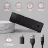 Axagon EE35-GTR USB-C 5Gbps - SATA 6G, 3.5 RIBBED box BLACK - USB Type-C puzdro na HDD 3,5 palca