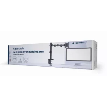 Držiak na monitor s upínaním GEMBIRD MA-D1-01 pre 17–32 palcové obrazovky, VESA 75×75–100×100, do 9 kg, čierny