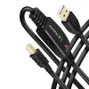 Axagon ADR-220B aktívny USB 2.0 A-M -> B-M prepojovací/repeater kábel 20 m