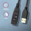 Axagon ADR-310 USB 3.2 Gen 1 A-M -> A-F aktívny predlžovací/repeater kábel 10m