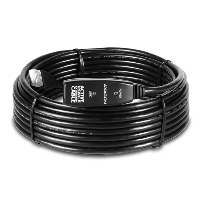 Axagon ADR-210 USB 2.0 A-M -> A-F aktívny predlžovací/repeater kábel 10 m
