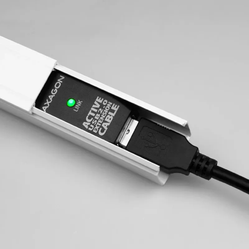 Axagon ADR-210 USB 2.0 A-M -> A-F aktívny predlžovací/repeater kábel 10 m