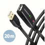Axagon ADR-220 USB 2.0 A-M -> A-F aktívny predlžovací/repeater kábel 20 m