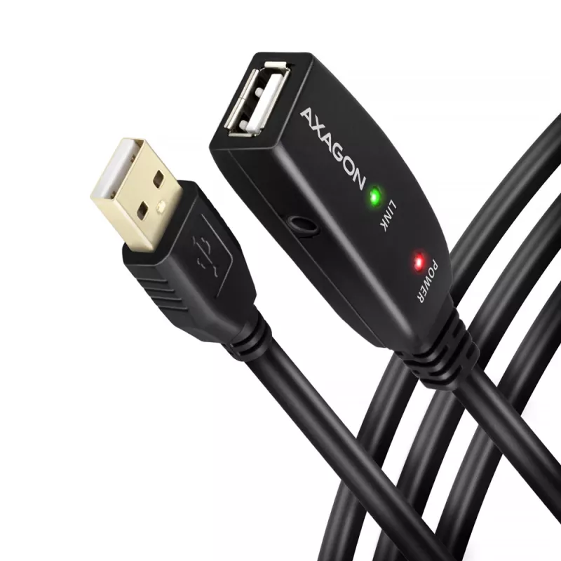Axagon ADR-220 USB 2.0 A-M -> A-F aktívny predlžovací/repeater kábel 20 m