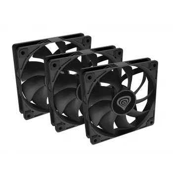 GENESIS Oxal 120 ventilátor do počítačovej skrine 12 cm čierny 3 ks