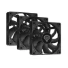 GENESIS Oxal 120 ventilátor do počítačovej skrine 12 cm čierny 3 ks