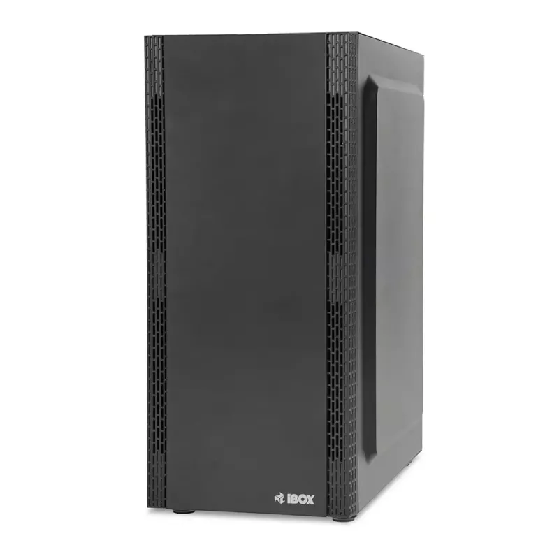 PC skriňa IBOX ANTILA 39 Midi Tower — čierna, ATX/microATX, GPU do 31 cm, výška chladiča CPU 150 mm