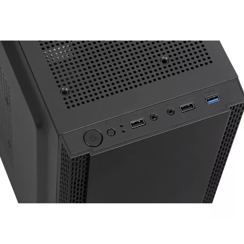 PC skriňa IBOX ANTILA 39 Midi Tower — čierna, ATX/microATX, GPU do 31 cm, výška chladiča CPU 150 mm