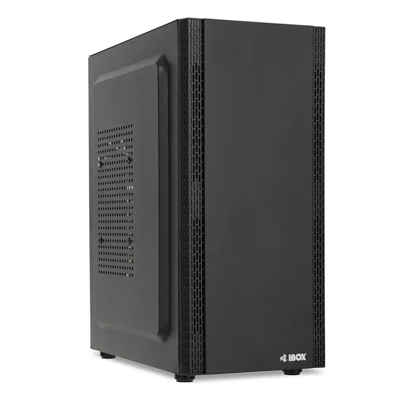 PC skriňa IBOX ANTILA 39 Midi Tower — čierna, ATX/microATX, GPU do 31 cm, výška chladiča CPU 150 mm