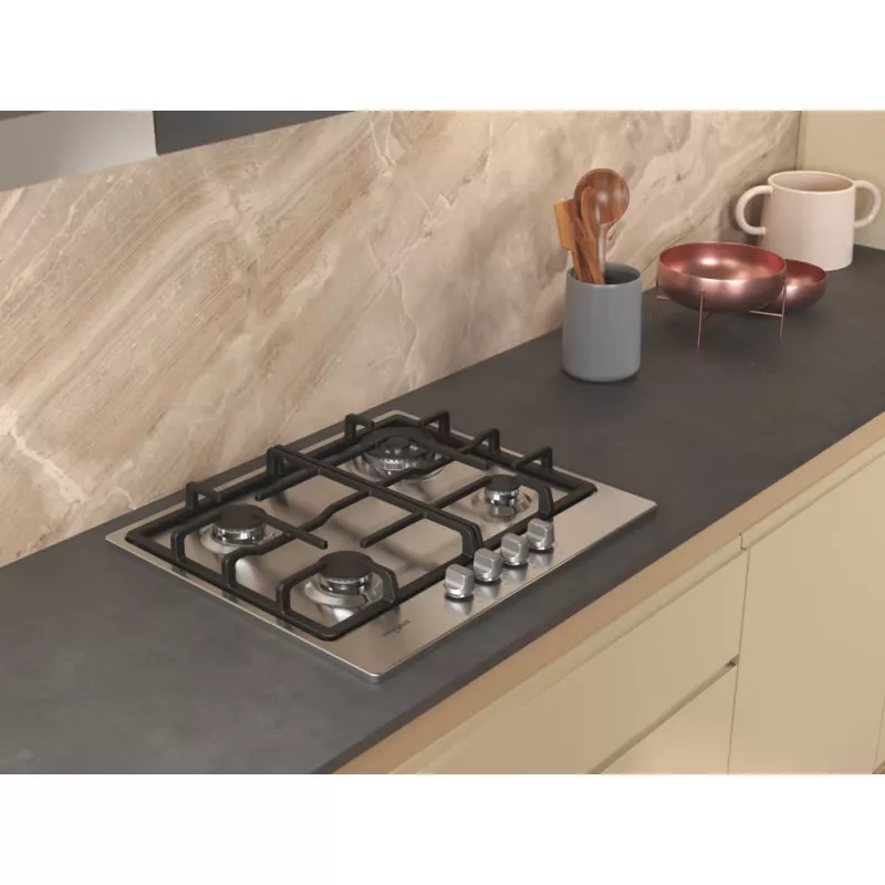 Whirlpool TGML 661 IX R nerezová vstavaná 58 cm plynová 4 zóny