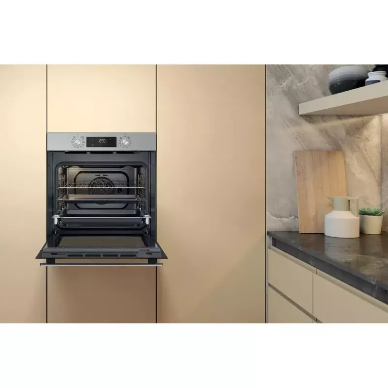 Whirlpool OMR58HU1X vstavaná elektrická rúra, 71 l, teplovzdušná, SmartClean, energetická trieda A+, nehrdzavejúca oceľ