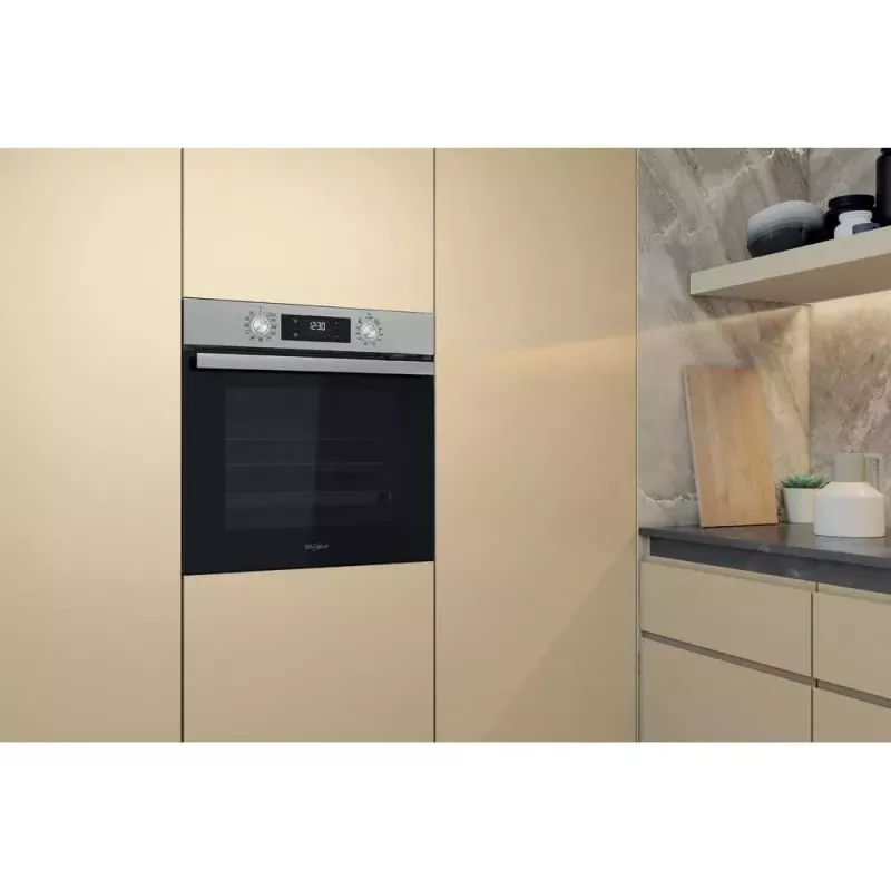 Whirlpool OMR58HU1X vstavaná elektrická rúra, 71 l, teplovzdušná, SmartClean, energetická trieda A+, nehrdzavejúca oceľ