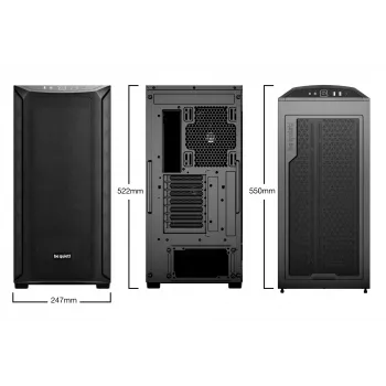 PC skriňa be quiet! Shadow Base 800 Midi Tower čierna