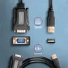Axagon ADS-1PQN USB-A 2.0 - sériový RS-232 DB9-M FTDI adaptérový kábel