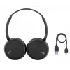 JVC Deep Bass Bluetooth on-ear čierne, bezdrôtové, hovory/hudba, 20 - 20000 Hz, 157 g, headset, čierna
