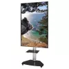 Techly podlahový stojan s odkladacím vozíkom TV LCD/LED/plazma 37-70 palcov strieborný