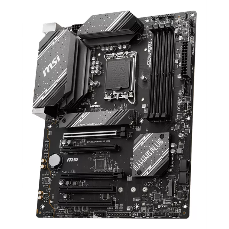 Základná doska MSI B760 GAMING PLUS WIFI — Intel B760, LGA 1700, ATX, DDR5, 4 DIMM, Wi‑Fi 6E, 2.5Gb LAN