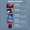 Axagon BUCM2-CM20AB dátový a nabíjací kábel USB 480 Mbit/s 2 m, PD 240 W, 5 A, čierny pletený