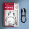 Axagon BUCM2-CM30AB dátový a nabíjací kábel USB 480Mbps 3 m. PD 240W, 5A. čierny pletený