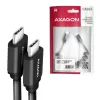USB kábel Axagon BUCM-CM20TB 1,1m PD 60W 3A čierny