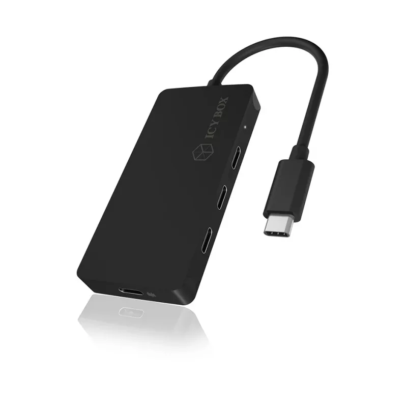 ICY BOX IB-HUB1429-CPD USB 3.2 Gen 2 (3.1 Gen 2) Type-C 10000 Mbit/s čierny