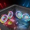 Thermaltake SWAFAN 12 RGB 12 cm ventilátor čierny 500–2000 RPM
