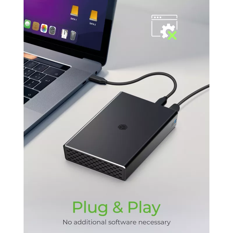 ICY BOX RAID puzdro pre 2x HDD/SSD USB 3.2 Gen 2 Type-C® / Type-A rozhranie
