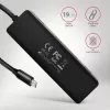 Axagon HUE-C1C 4x USB 5Gbps TRAVEL hub, USB-C Power IN, 19 cm USB-C kábel